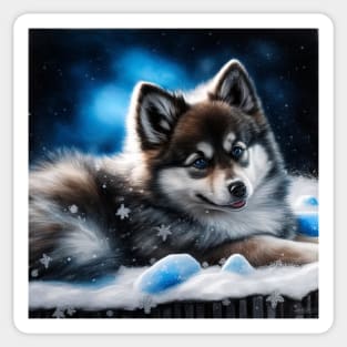 Cute Pomsky Sticker